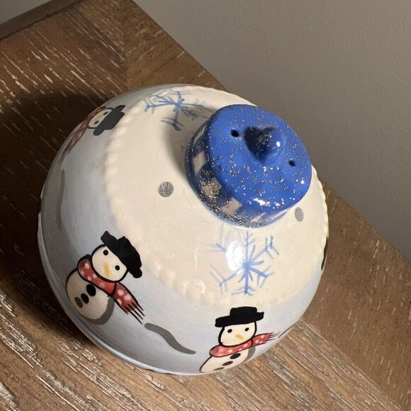 Bella‎ Casa By Ganz salt/pepper shaker Snowman ornament Christmas - Picture 2 of 7